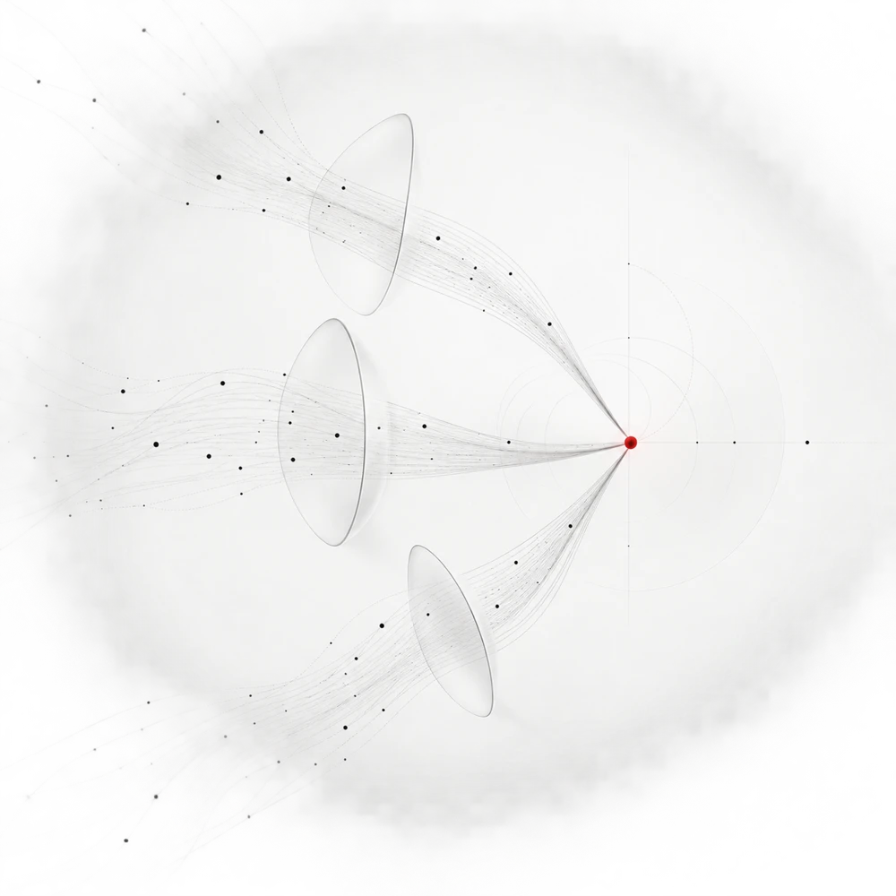 Photographic research and positioning notes selected through a red lens