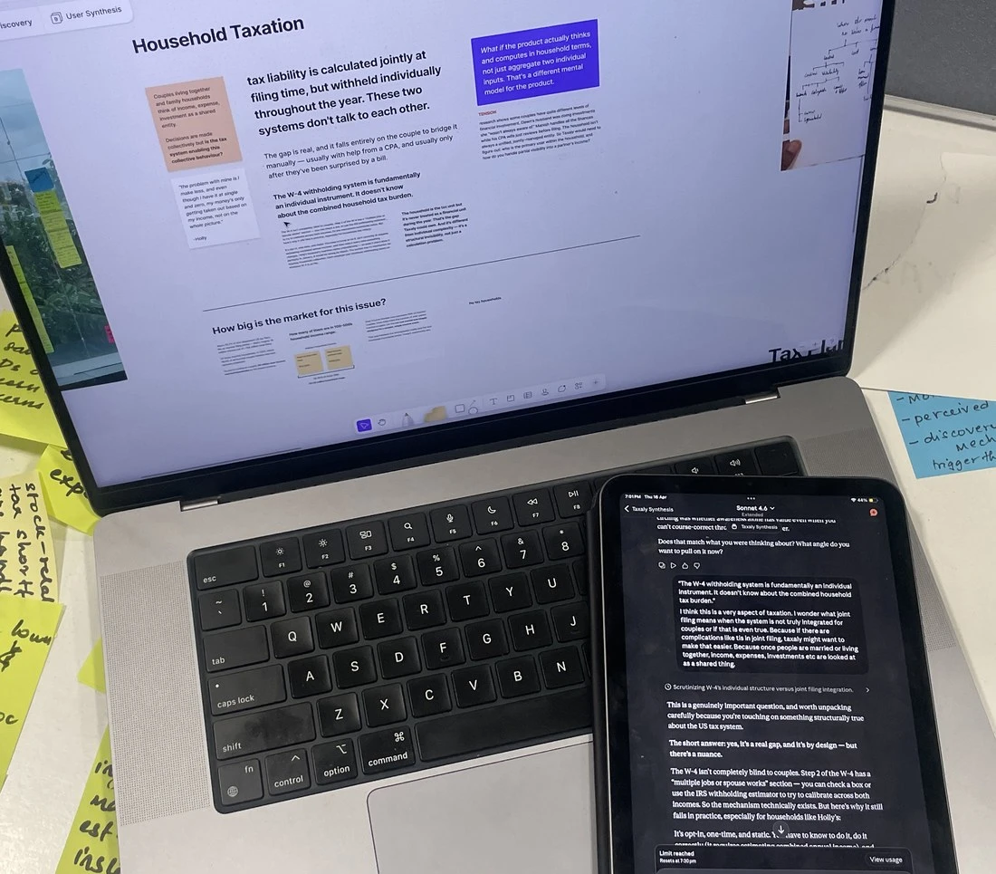 Research synthesis with household taxation notes and AI-assisted analysis